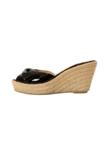 PATENT LEATHER ESPADRILLES 37