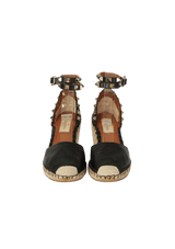 ROCKSTUD ANKLE WRAP ESPADRILLES 34