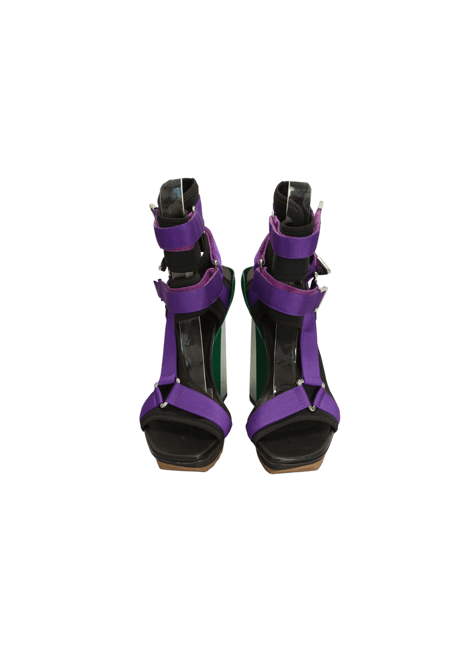 NEOPRENE VELCRO COLORBLOCK SANDALS 38