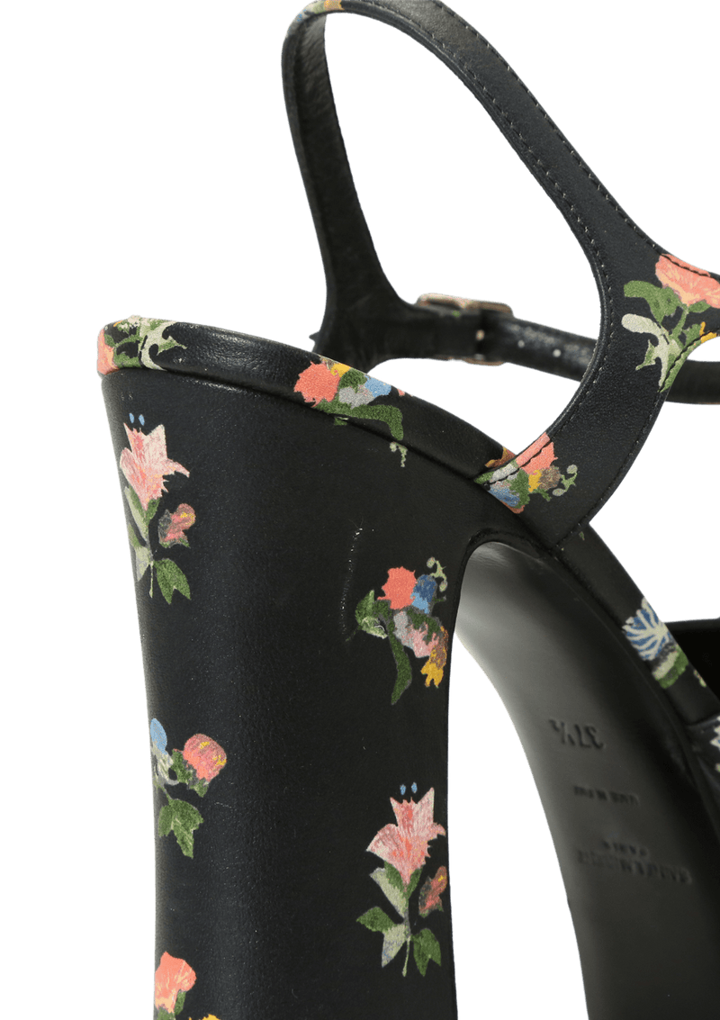 FLORAL FESTIVAL T-STRAP SANDALS 35.5