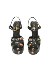FLORAL FESTIVAL T-STRAP SANDALS 35.5