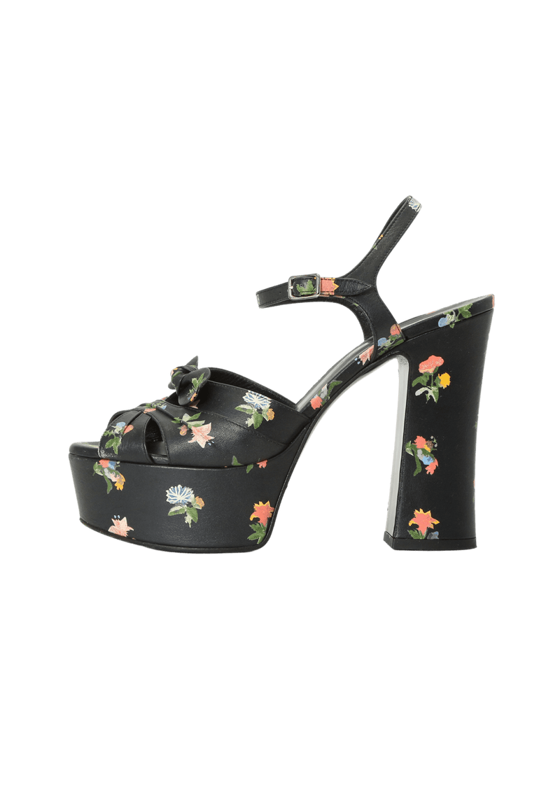 FLORAL FESTIVAL T-STRAP SANDALS 35.5