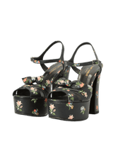 FLORAL FESTIVAL T-STRAP SANDALS 35.5