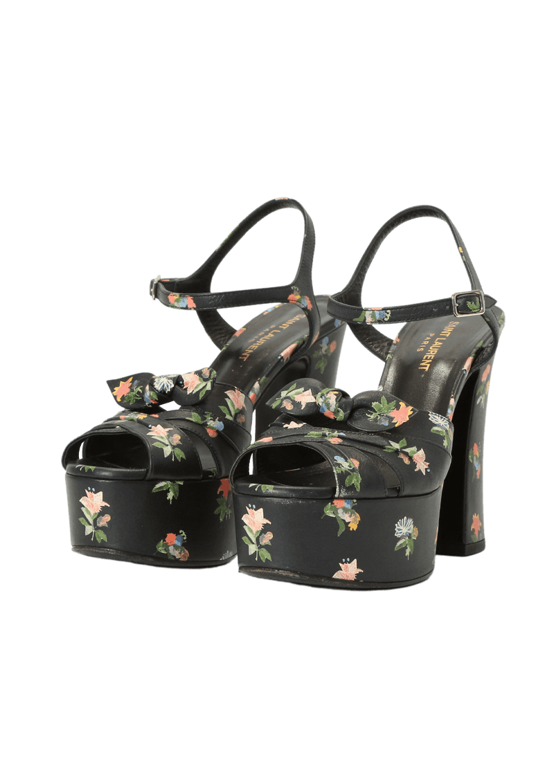 FLORAL FESTIVAL T-STRAP SANDALS 35.5