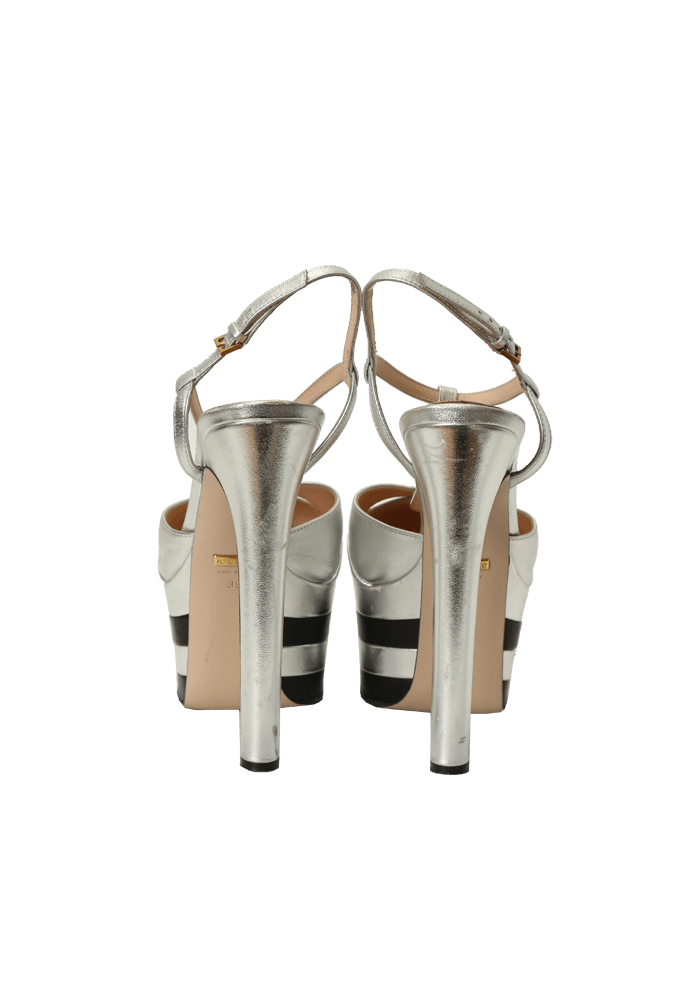 METALLIC ANGEL SANDALS 37