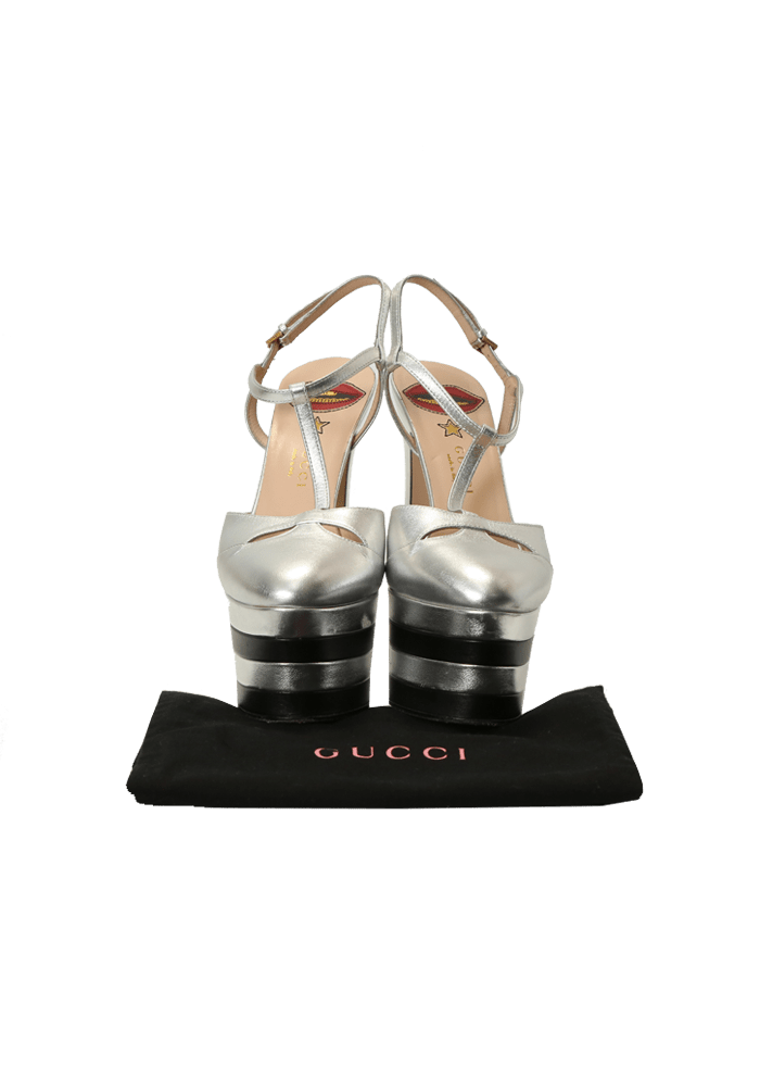 METALLIC ANGEL SANDALS 37