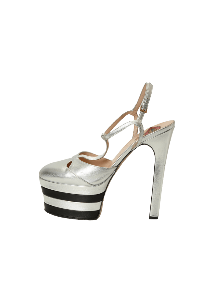 METALLIC ANGEL SANDALS 37