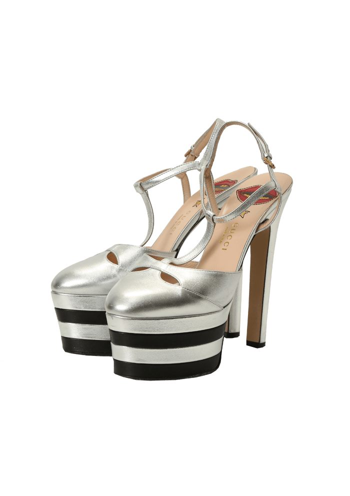 METALLIC ANGEL SANDALS 37