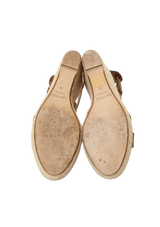 LEATHER ESPADRILLES 38