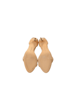 LEATHER T-STRAP SANDALS 36