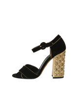 CRYSTAL EMBELLISHMENTS SANDALS 37