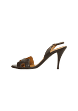 OASIS LEATHER SLIDES 39