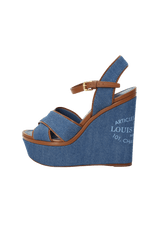 DENIM LOGO SANDALS 34