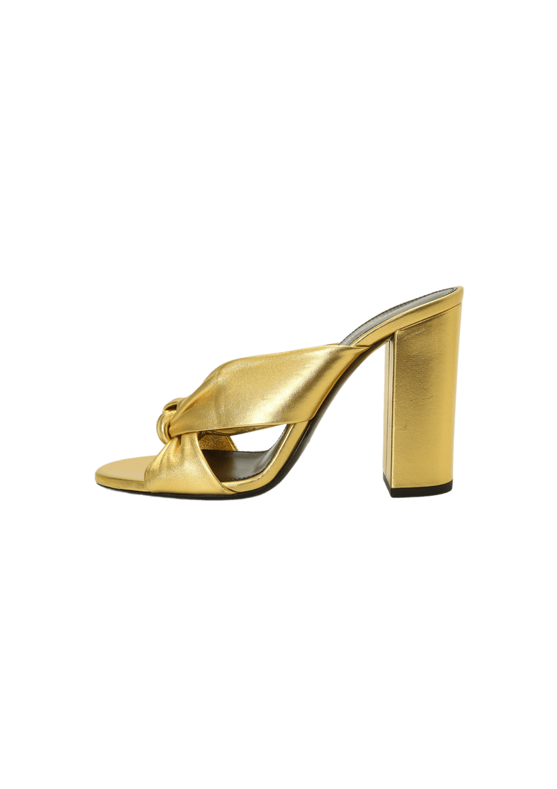 METALLIC BIANCA 100 MULES  35.5