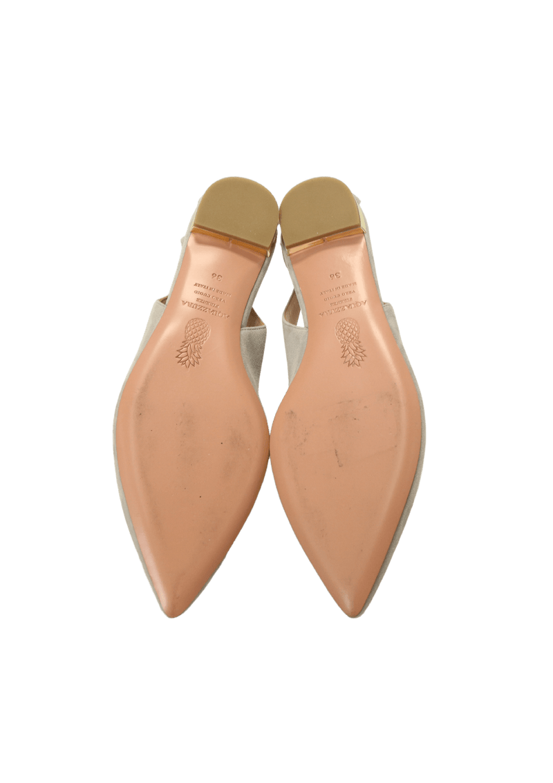 SUEDE BALLET FLATS 35