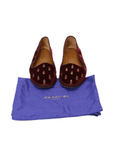 VELVET PINEAPPLE LOAFERS 34