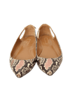 FOREVER MARILYN SNAKESKIN FLATS 36