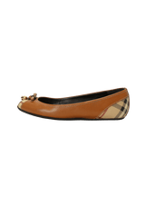 ROMSEY PEEP TOE BALLET FLATS 34