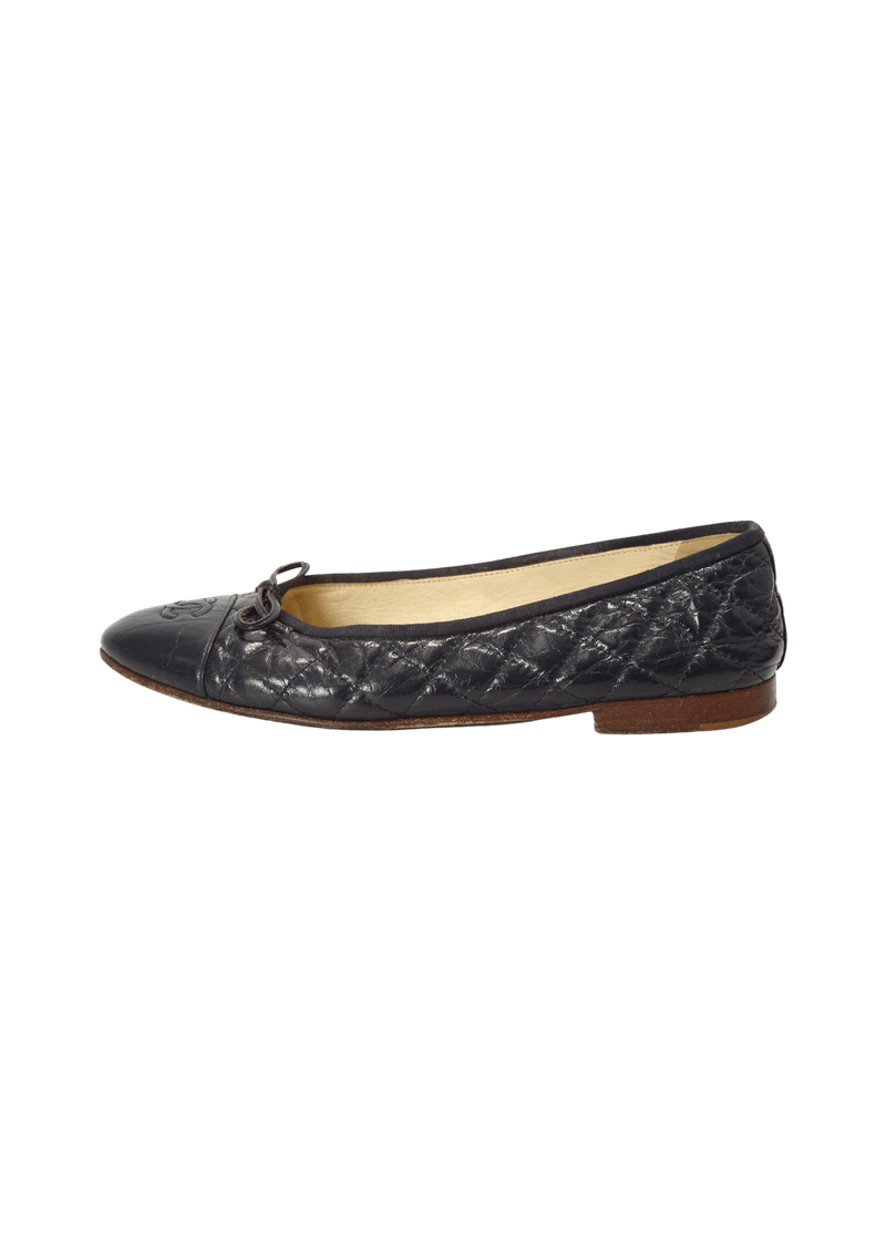 CC CAP TOE BALLET FLATS 36