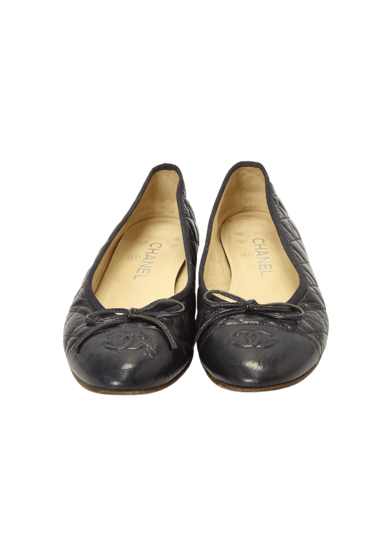 CC CAP TOE BALLET FLATS 36