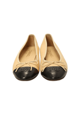 CC CAP TOE BALLET FLATS 36