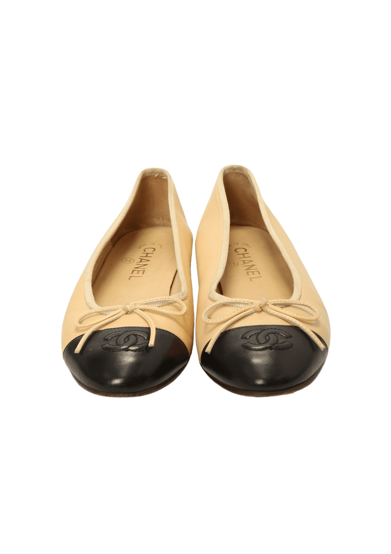 CC CAP TOE BALLET FLATS 36