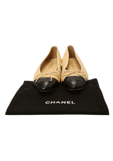 CC CAP TOE BALLET FLATS 36