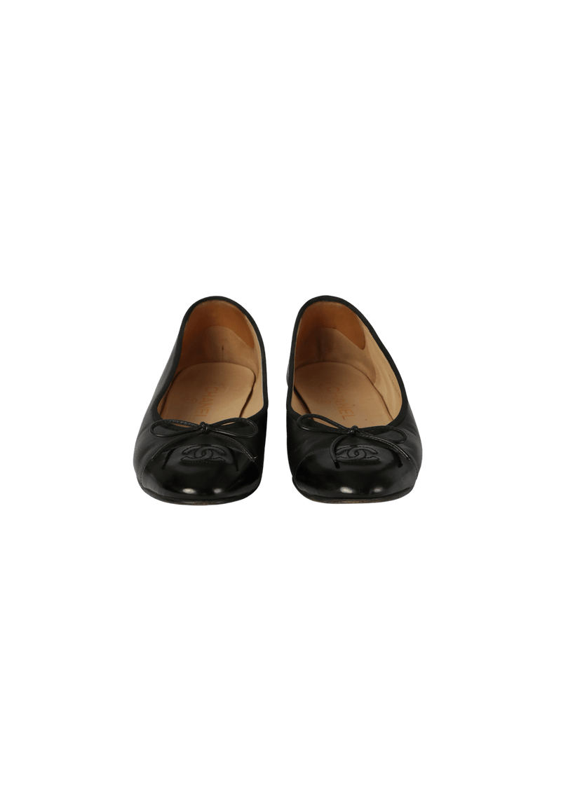 CC CAP TOE BALLET FLATS 36