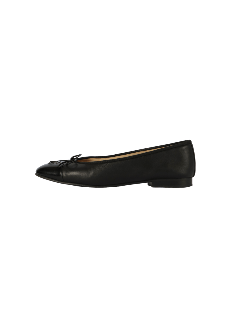 CC CAP TOE BALLET FLATS 36