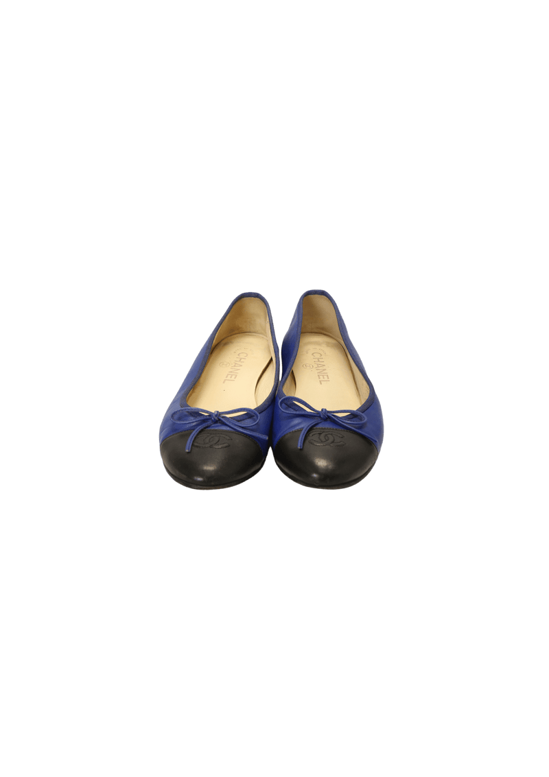 CC CAP TOE BALLET FLATS 36.5