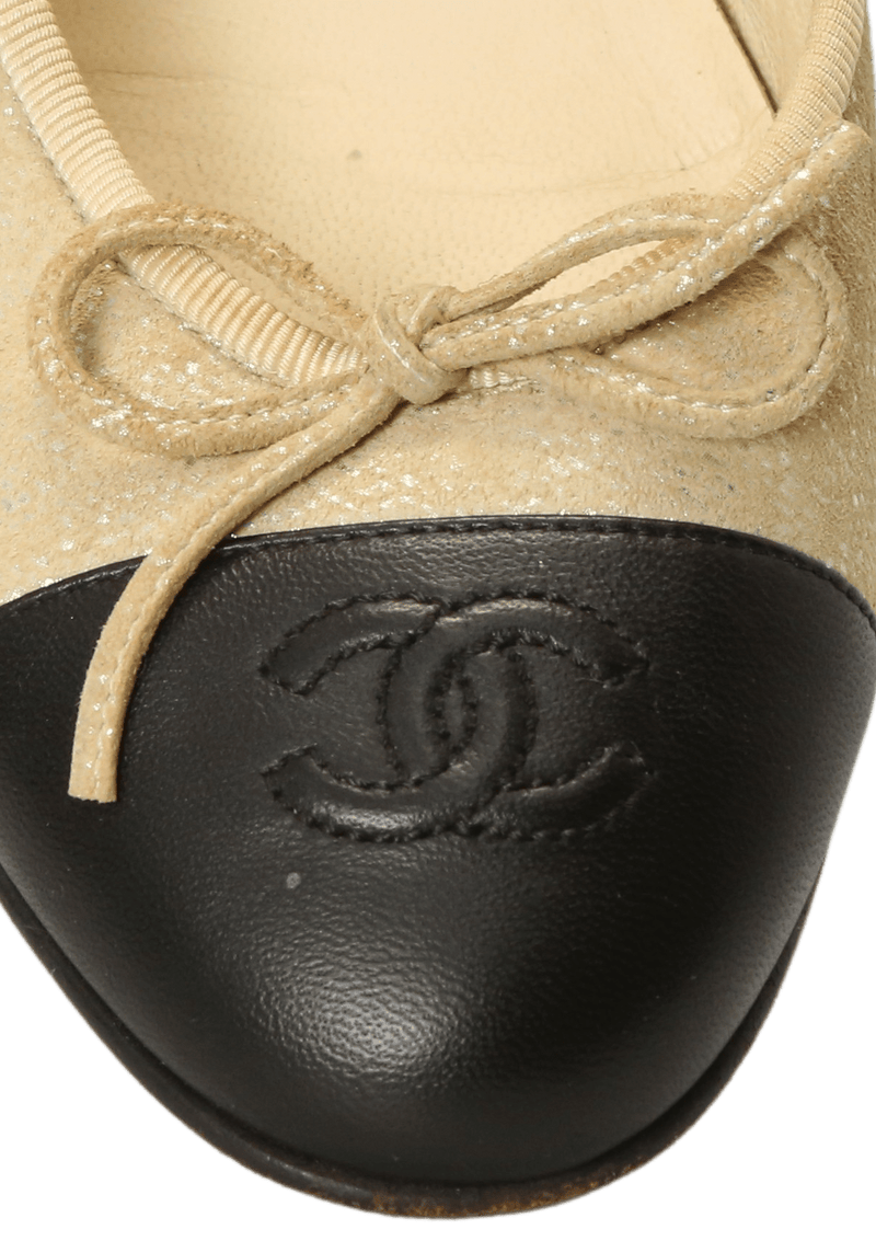 CC CAP TOE BALLET FLATS 35