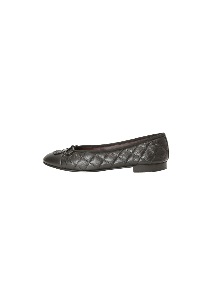 CC CAP TOE BALLET FLATS 36