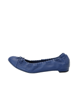 CC CAP TOE ELASTIC BALLET FLATS 37