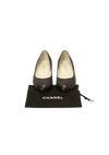 CC LOGO LEATHER BALLET FLATS 35.5