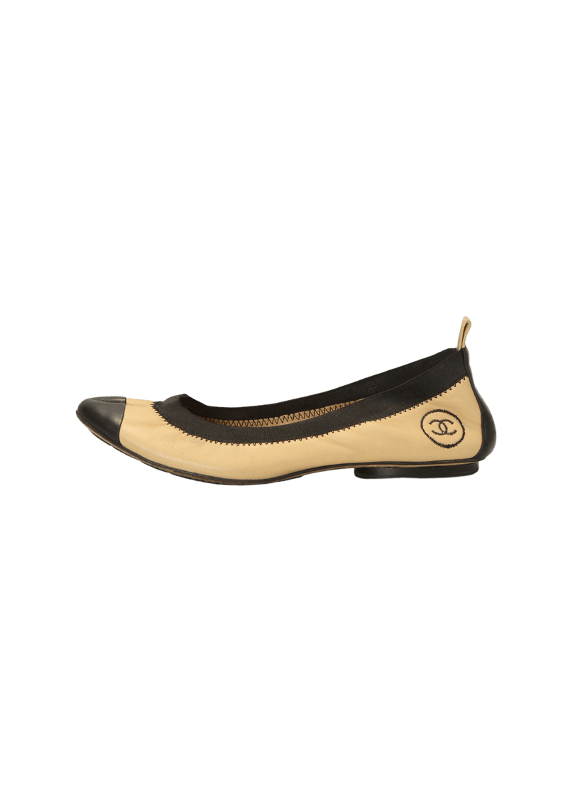 ELASTIC BALLET FLATS 34