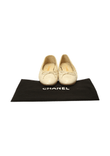 INTERLOCKING CC LOGO BALLET FLATS 34