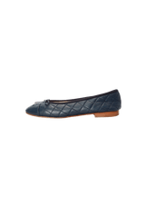 INTERLOCKING CC LOGO BALLET FLATS 36