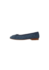INTERLOCKING CC LOGO BALLET FLATS 37