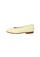QUILTED CANNAGE BALLET FLATS 3Y/4Y