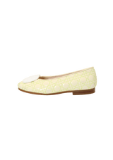 QUILTED CANNAGE BALLET FLATS 3Y/4Y