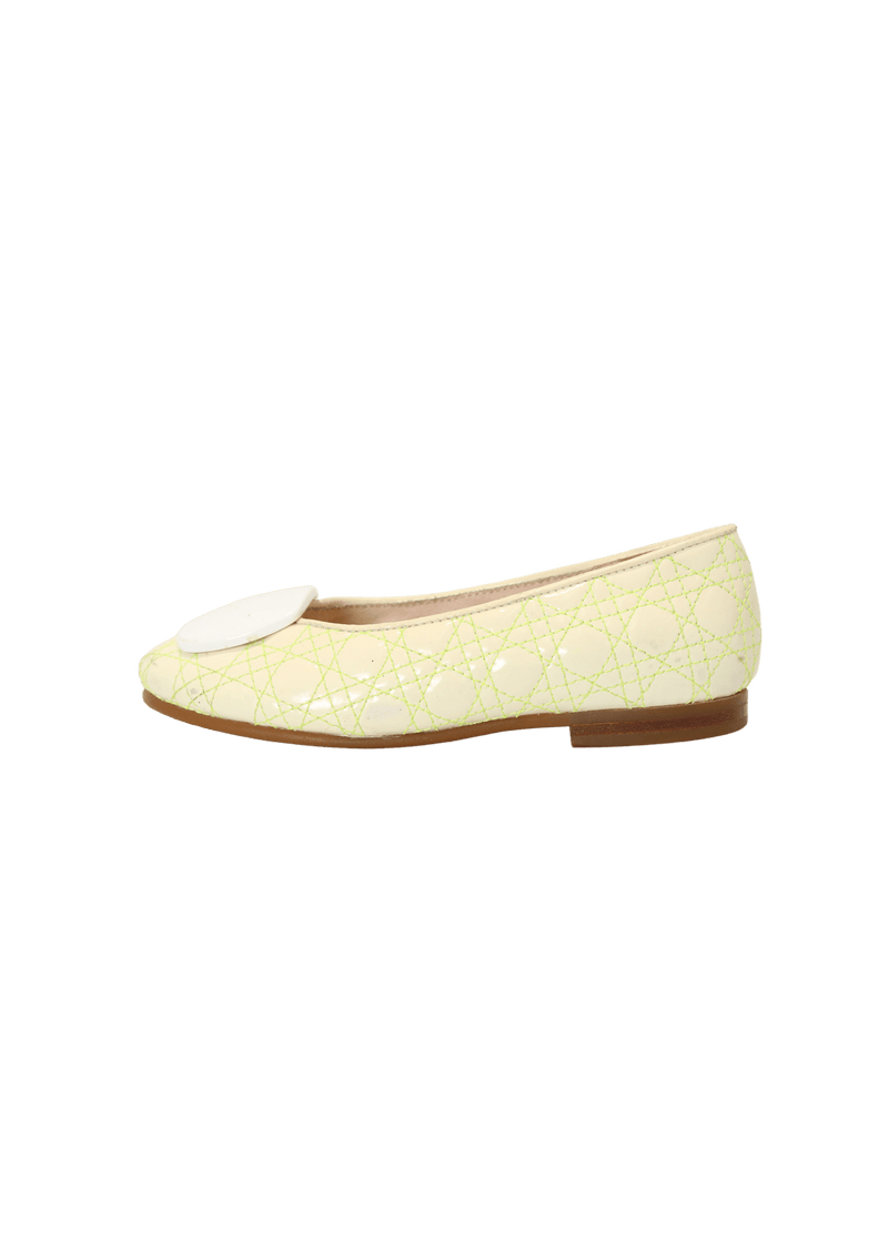 QUILTED CANNAGE BALLET FLATS 3Y/4Y