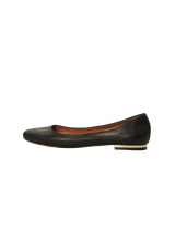 LEATHER BALLET FLATS 37