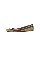 GG CANVAS BALLET FLATS 36