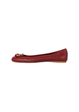 GUCCISSIMA BOW BALLET FLATS 39