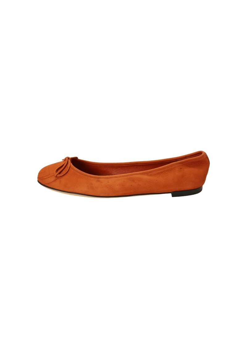 SUEDE BALLET FLATS 38