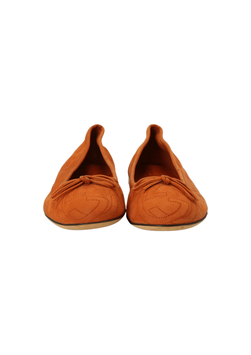 SUEDE BALLET FLATS 38