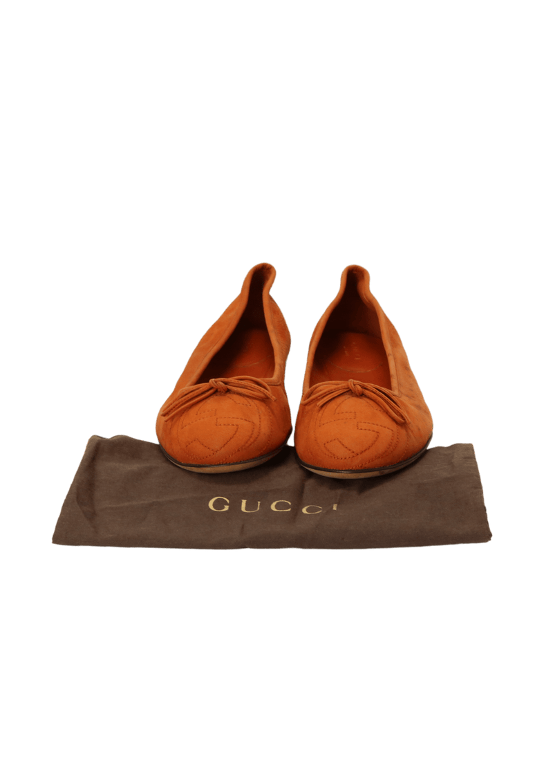 SUEDE BALLET FLATS 38