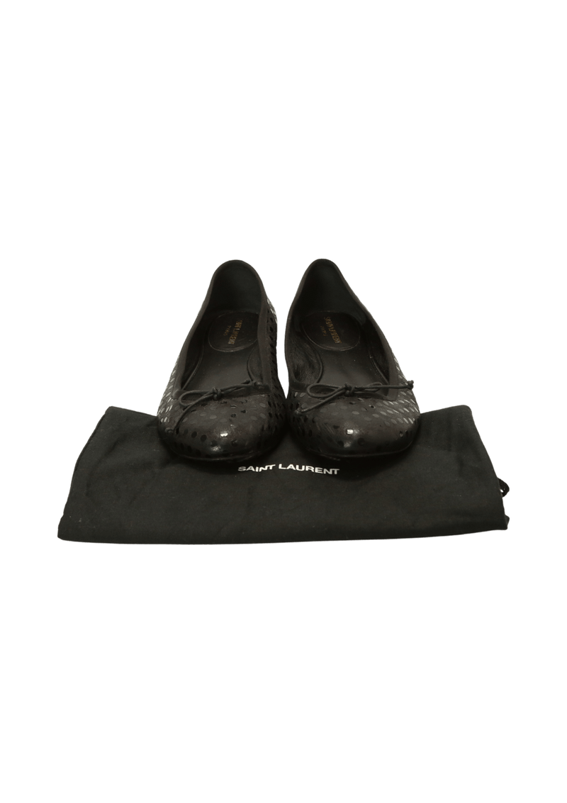 LEATHER BALLET FLATS 38