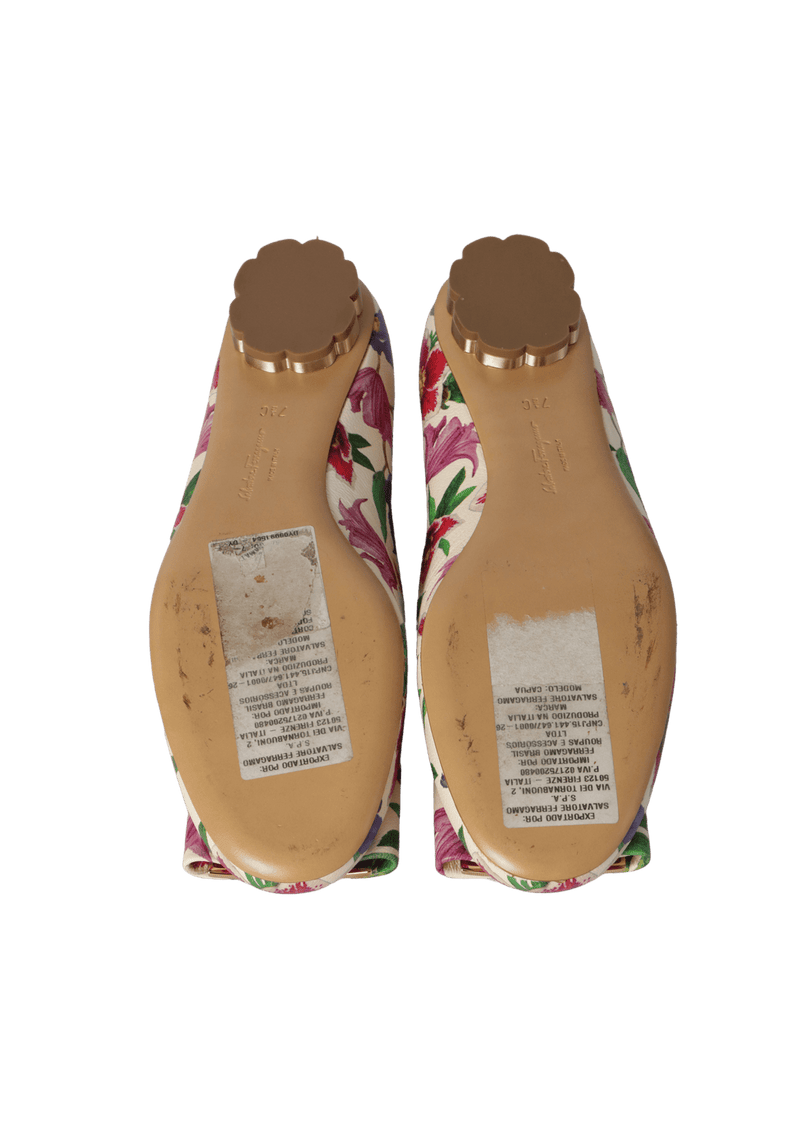 FLOWER BALLET FLATS 36.5