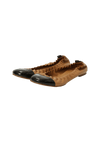 ABBEY CAP-TOE FLATS 36